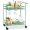 Best Choice Products 2-Tier Rolling Bar Cart Indoor/Outdoor w/ Storage Shelves, Wine Rack, Lockable Wheels